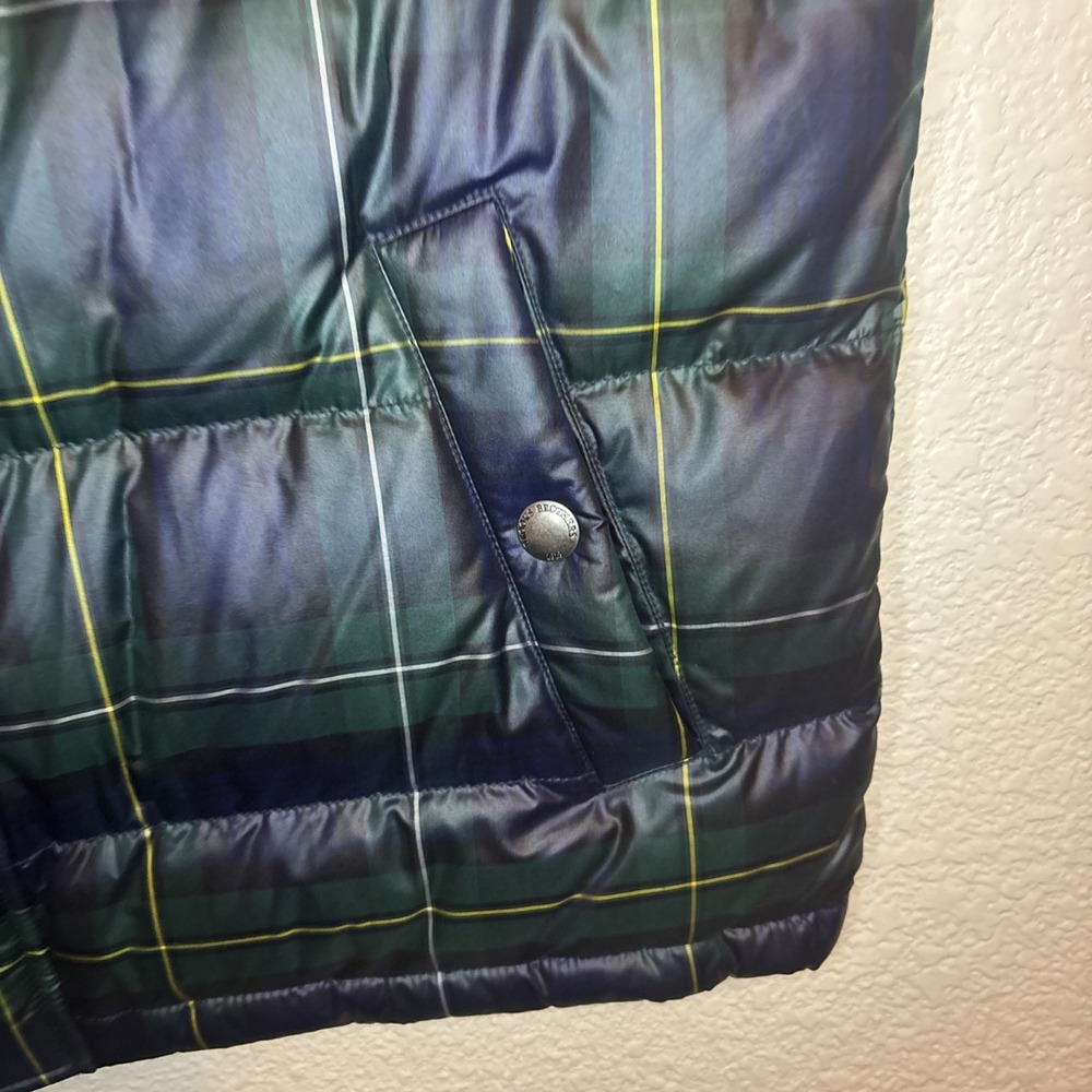 Brooks Brothers Puffer Vest Mens Size L Blue Down Fill * - Picture 8 of 14